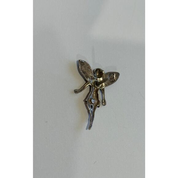 Sterling Silver Fairy Pin Marked 925 - Picture 3 of 3